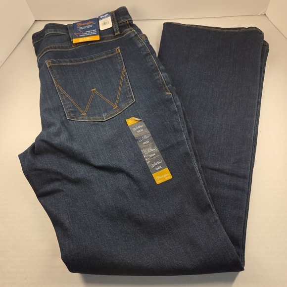 Wrangler Ladies Ultimate Riding®‎ Willow Mid-Rise Boot Cut Jeans Size 19x34 - Picture 1 of 7